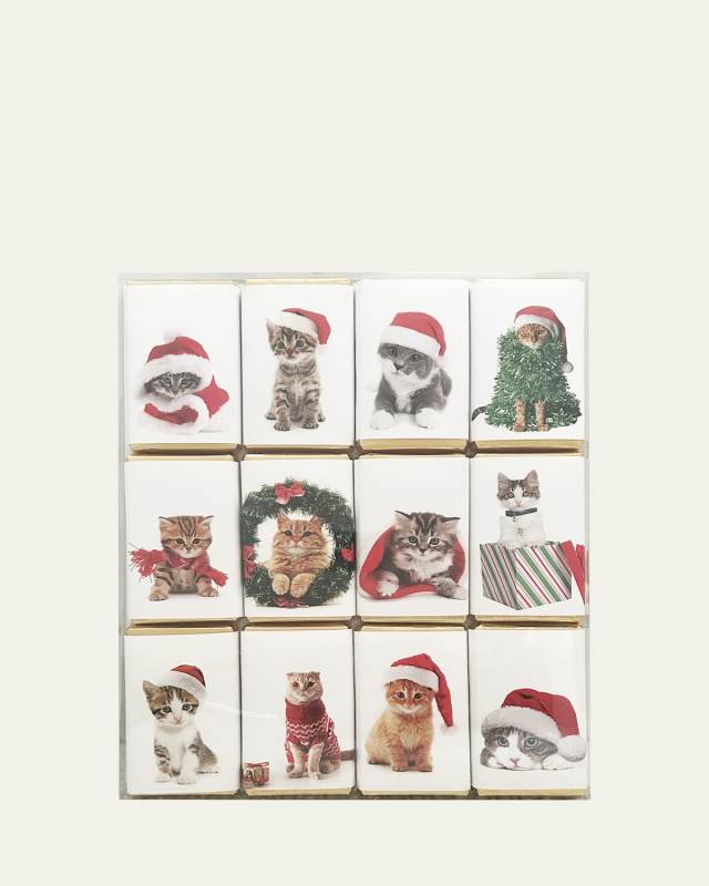 Christmas Cats In Hats 12-Piece Milk Chocolate Slims